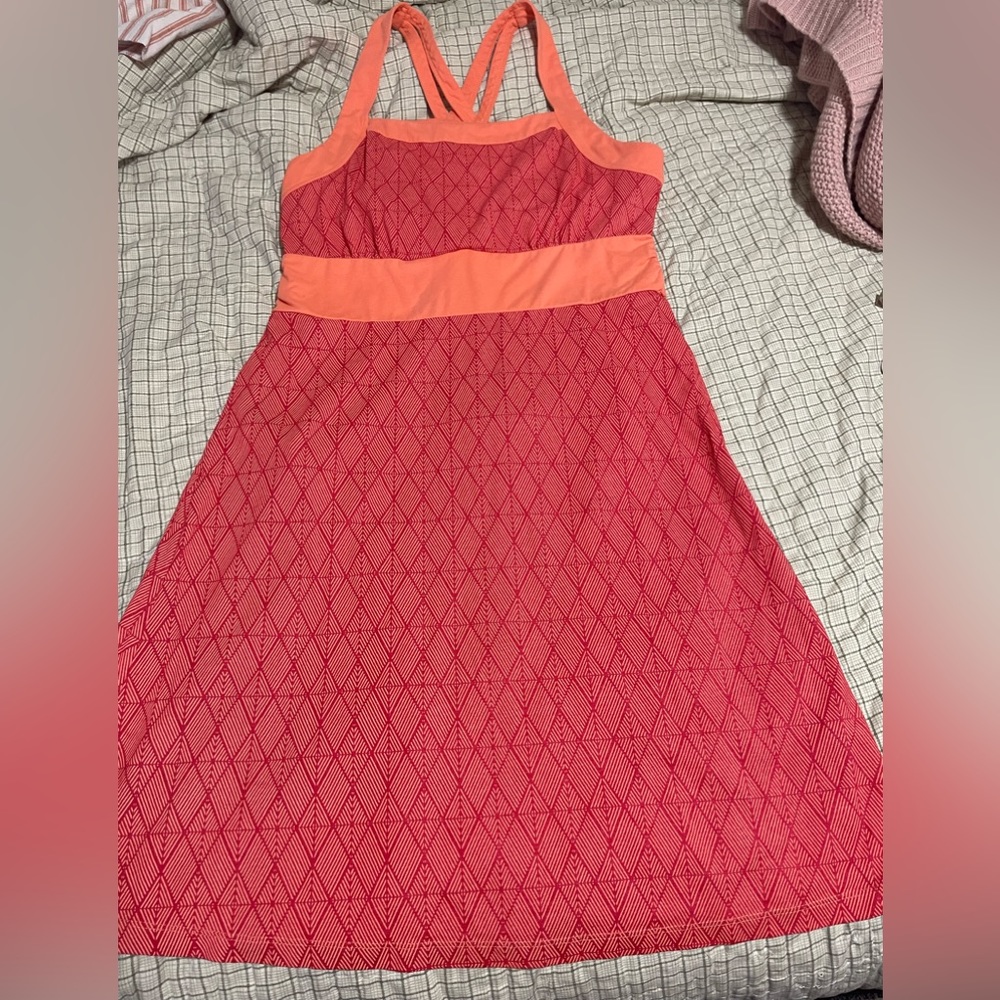 Cabela's Pink and Coral Midi Dress